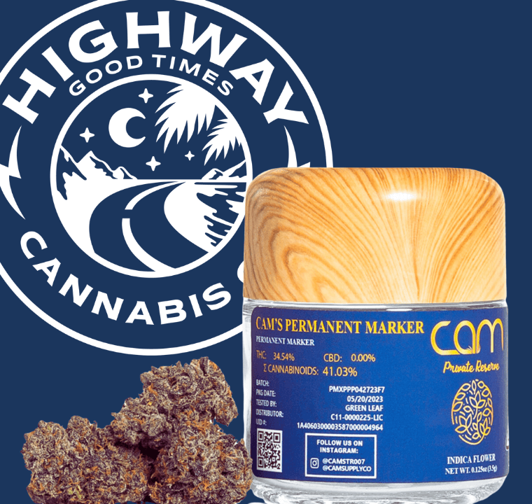The Permanent Marker strain from CAM available at the best dispensary near LAX, Highway Cannabis Dispensary in Marina Del Rey,